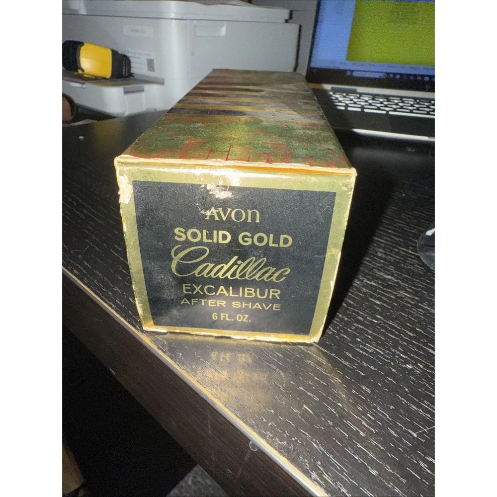 Avon Sterling Six II Green‎ Car Excalibur After Shave 7oz Vtg Bottle Box NIB